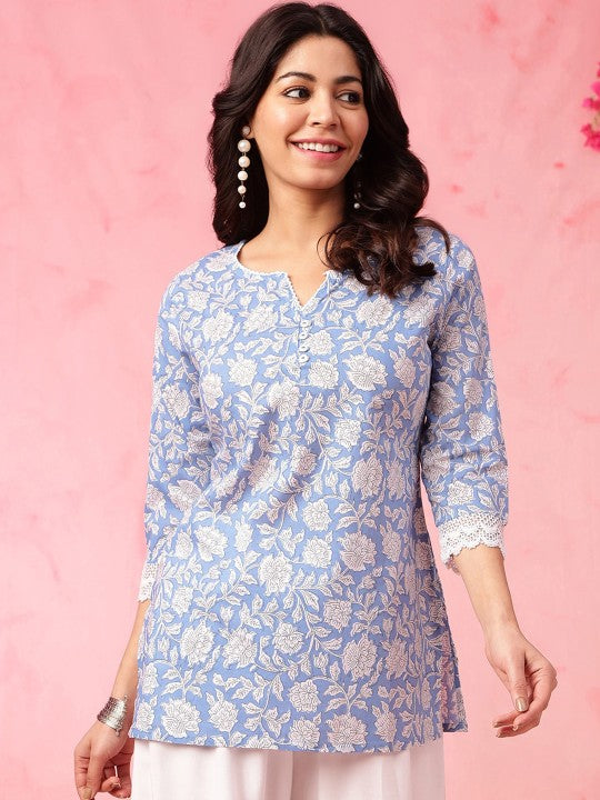 Women printed Rayon top