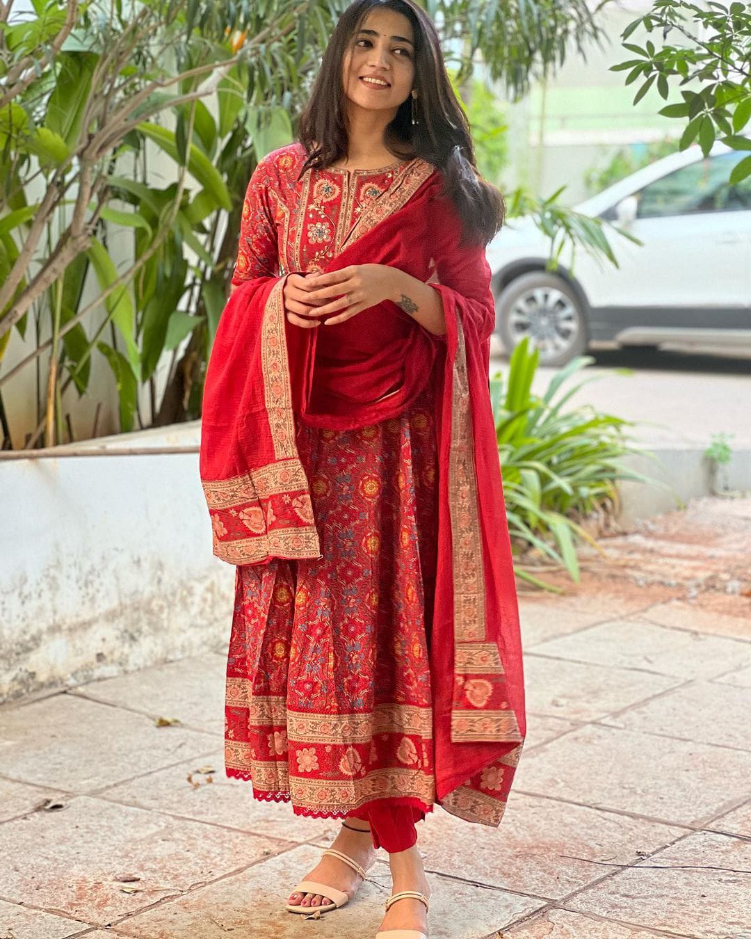 Pure Cotton Kurta With Bottom & Dupatta Set