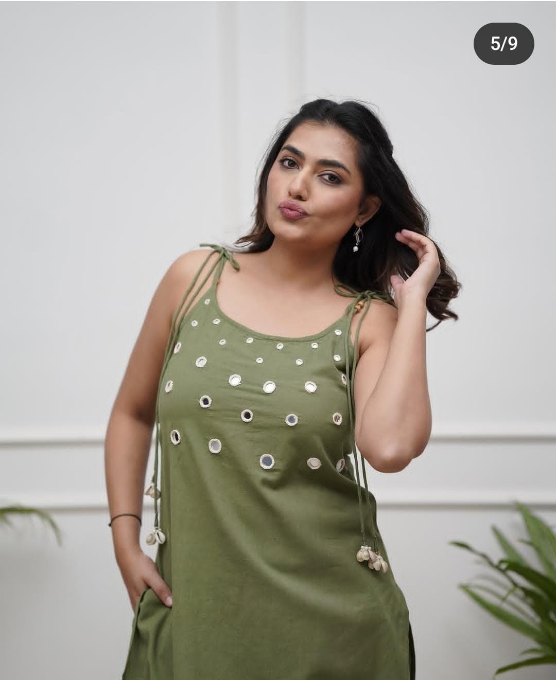 Women Sleeveless cotton kurta pant sets