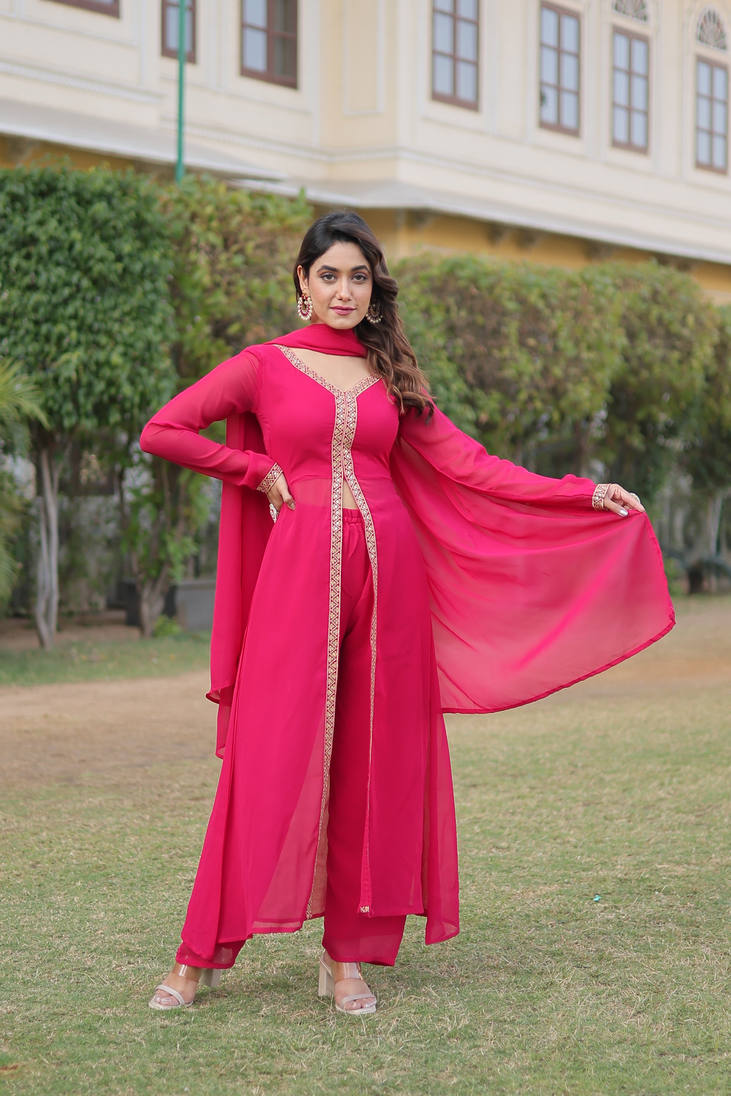 PREMIUM READYMADE KURTI WITH PANT & DUPATTA SET