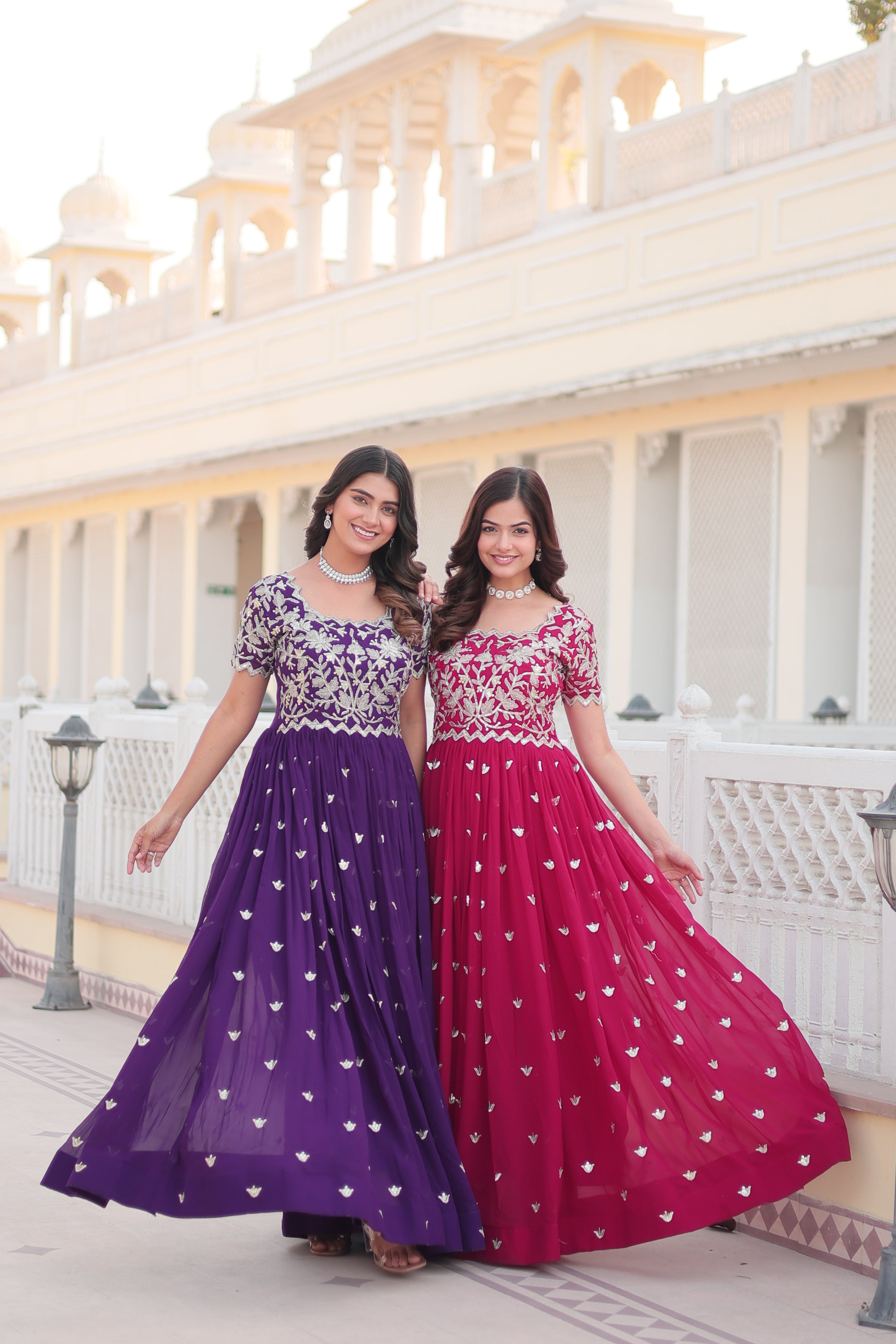 Beautiful Faux Georgette Gown