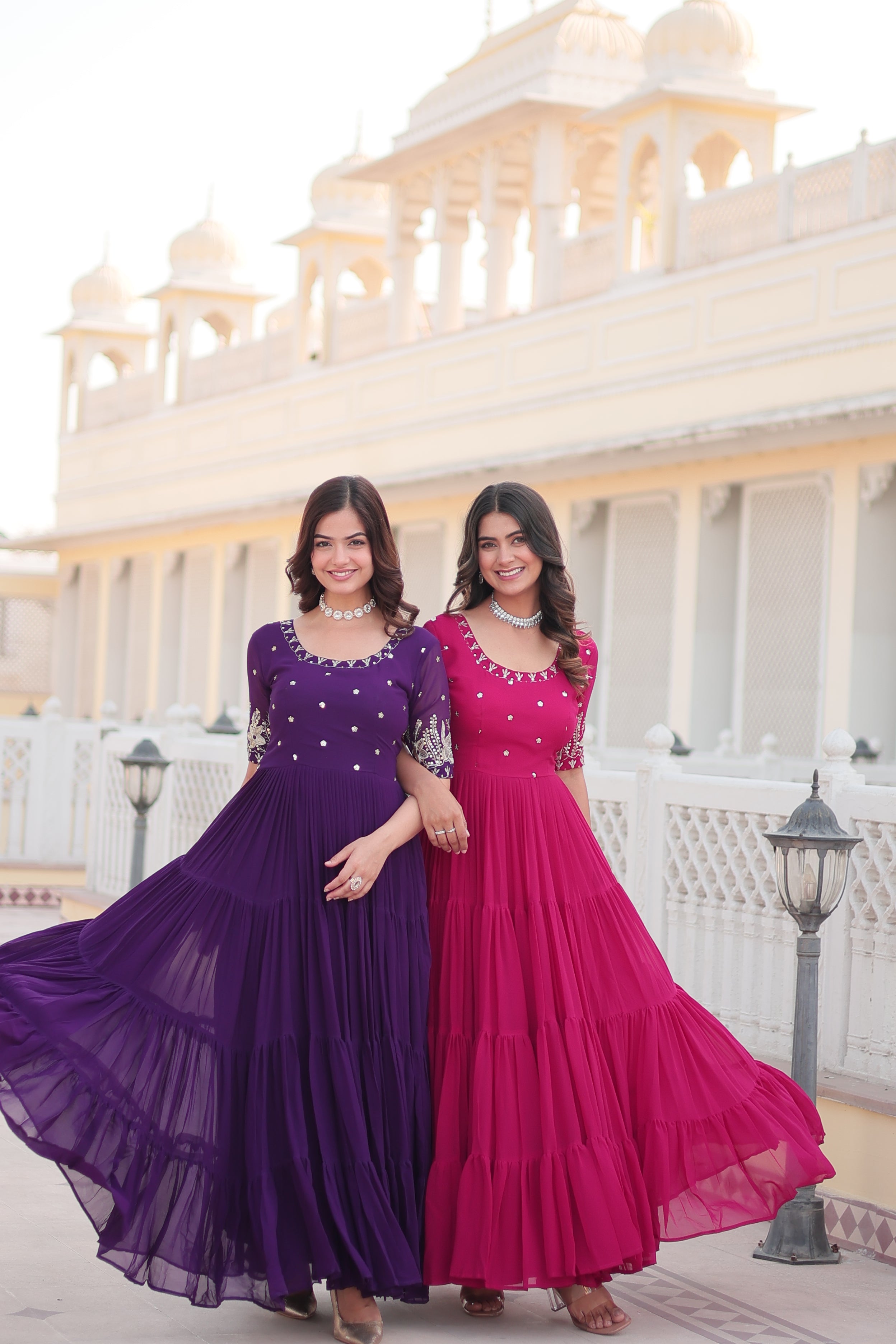 Beautiful Designer Zari Gown
