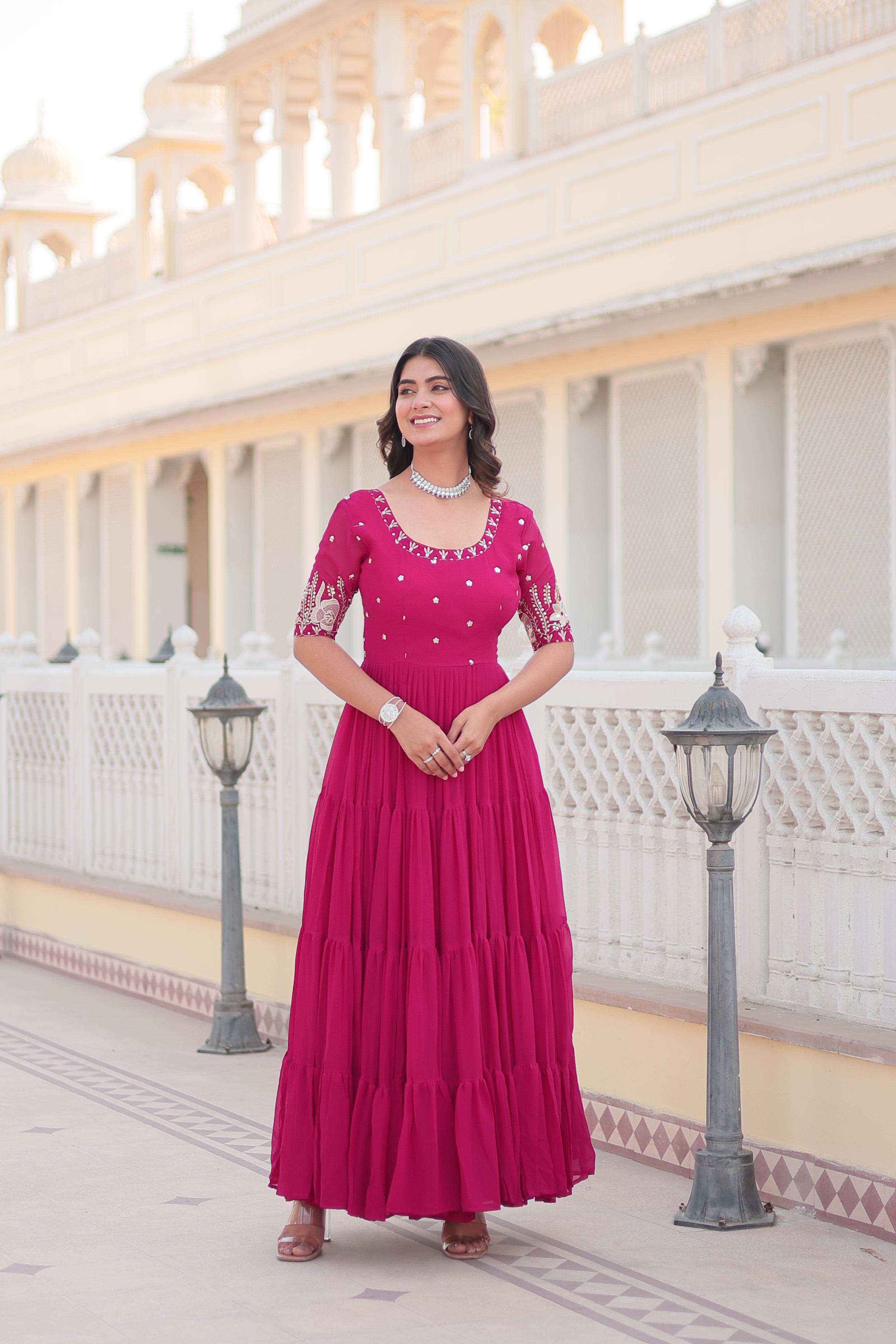 Beautiful Designer Zari Gown