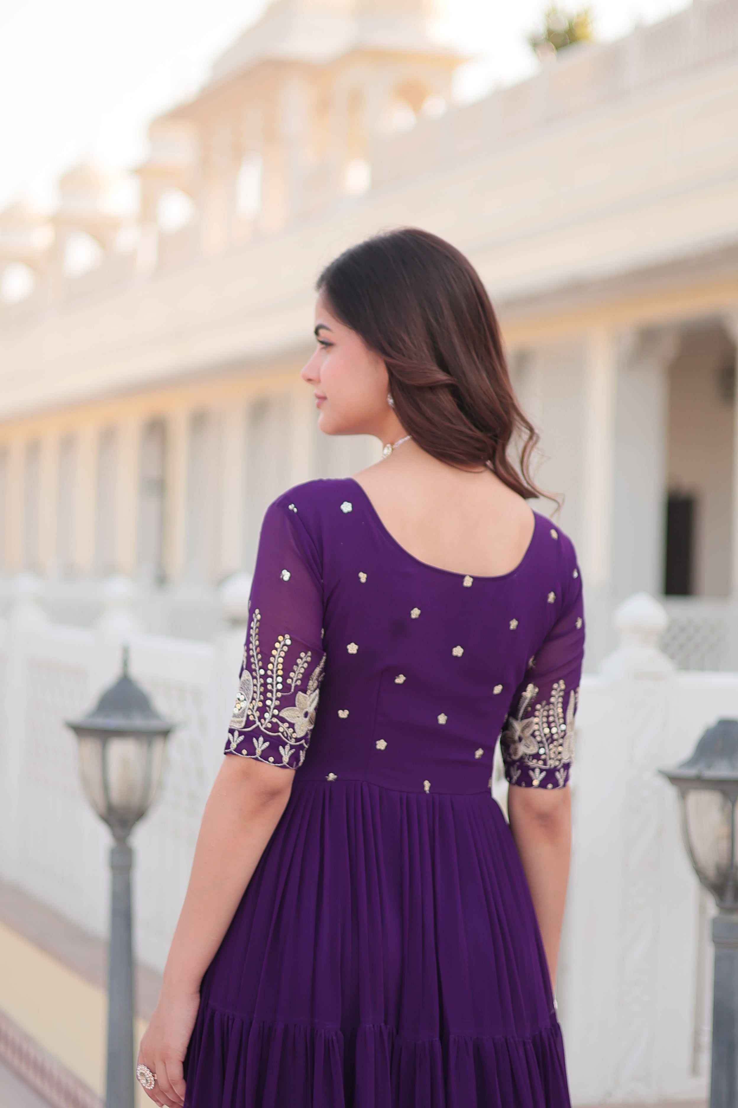 Beautiful Designer Zari Gown