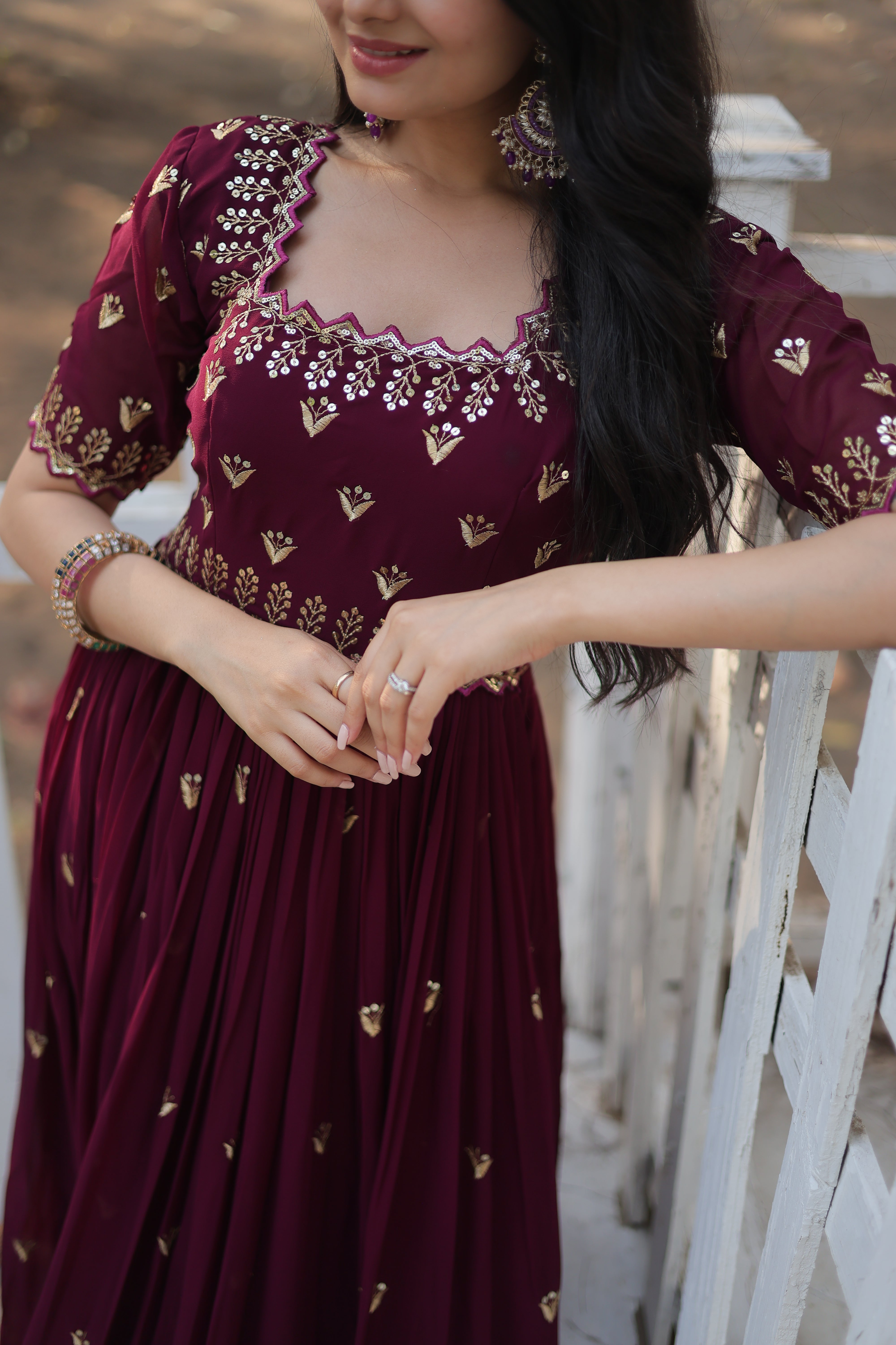 Beautiful Designer Readymade Gown