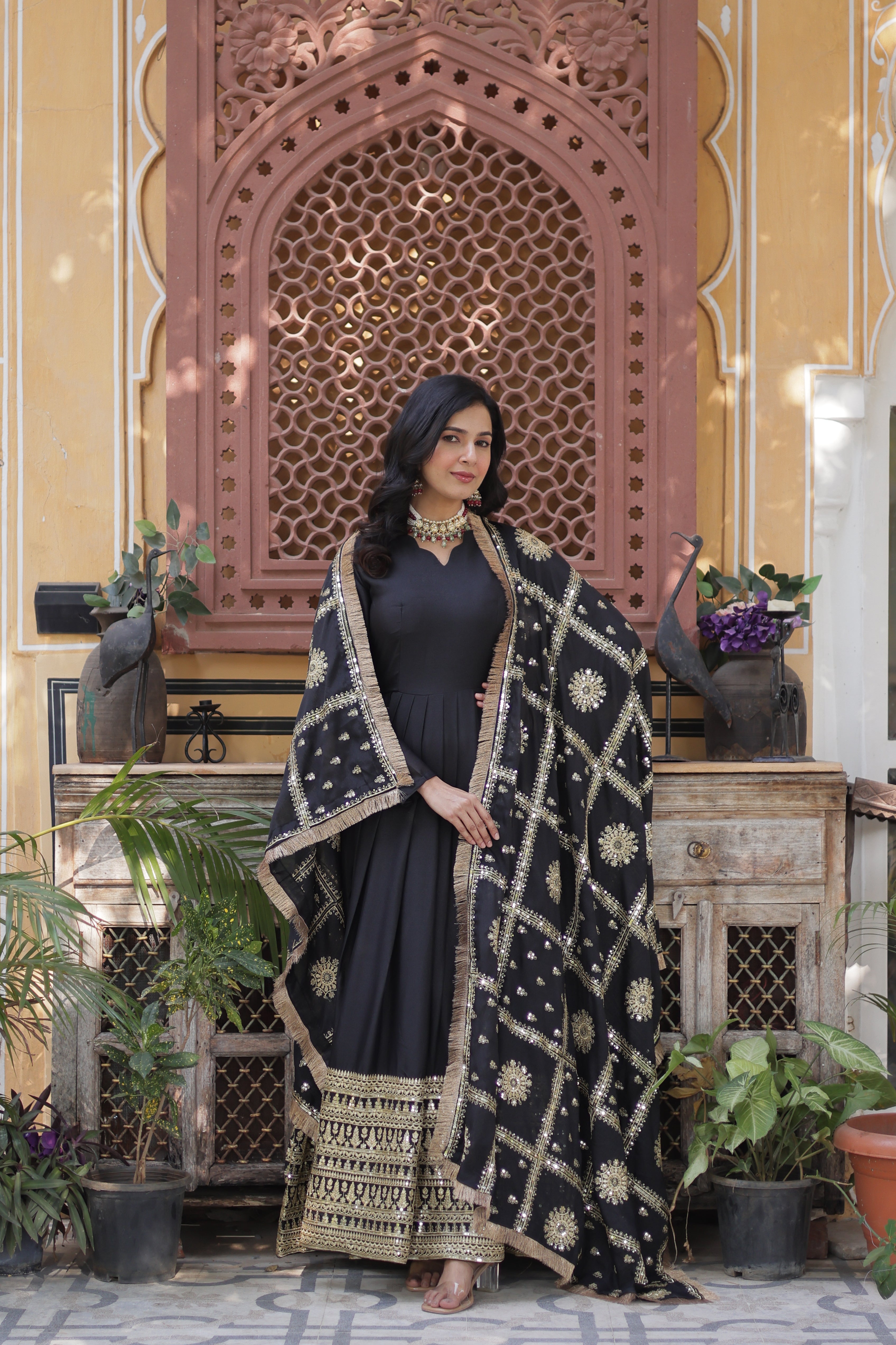 Premium Readymade Flared Gown
