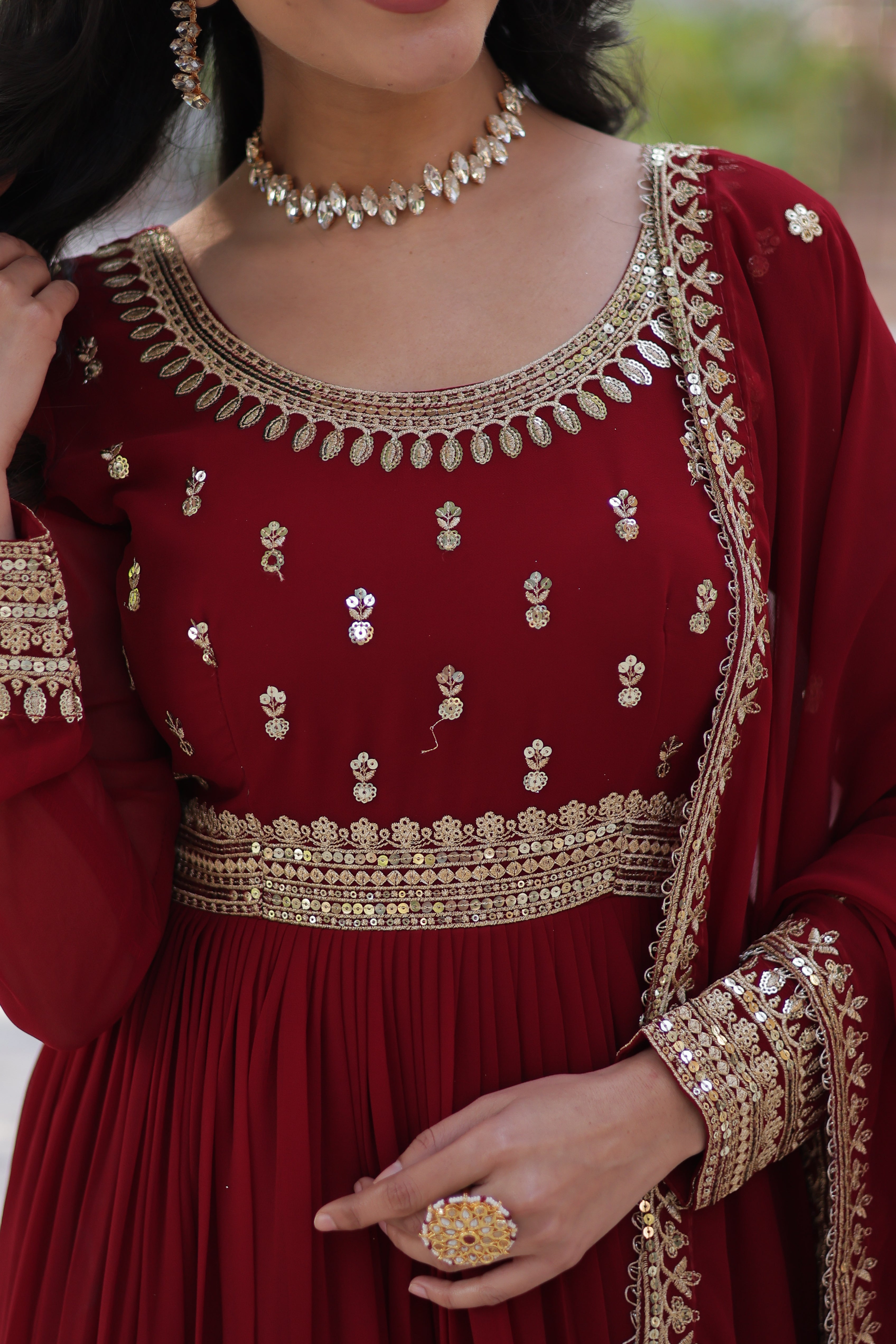 Elegant Designer Readymade Gown