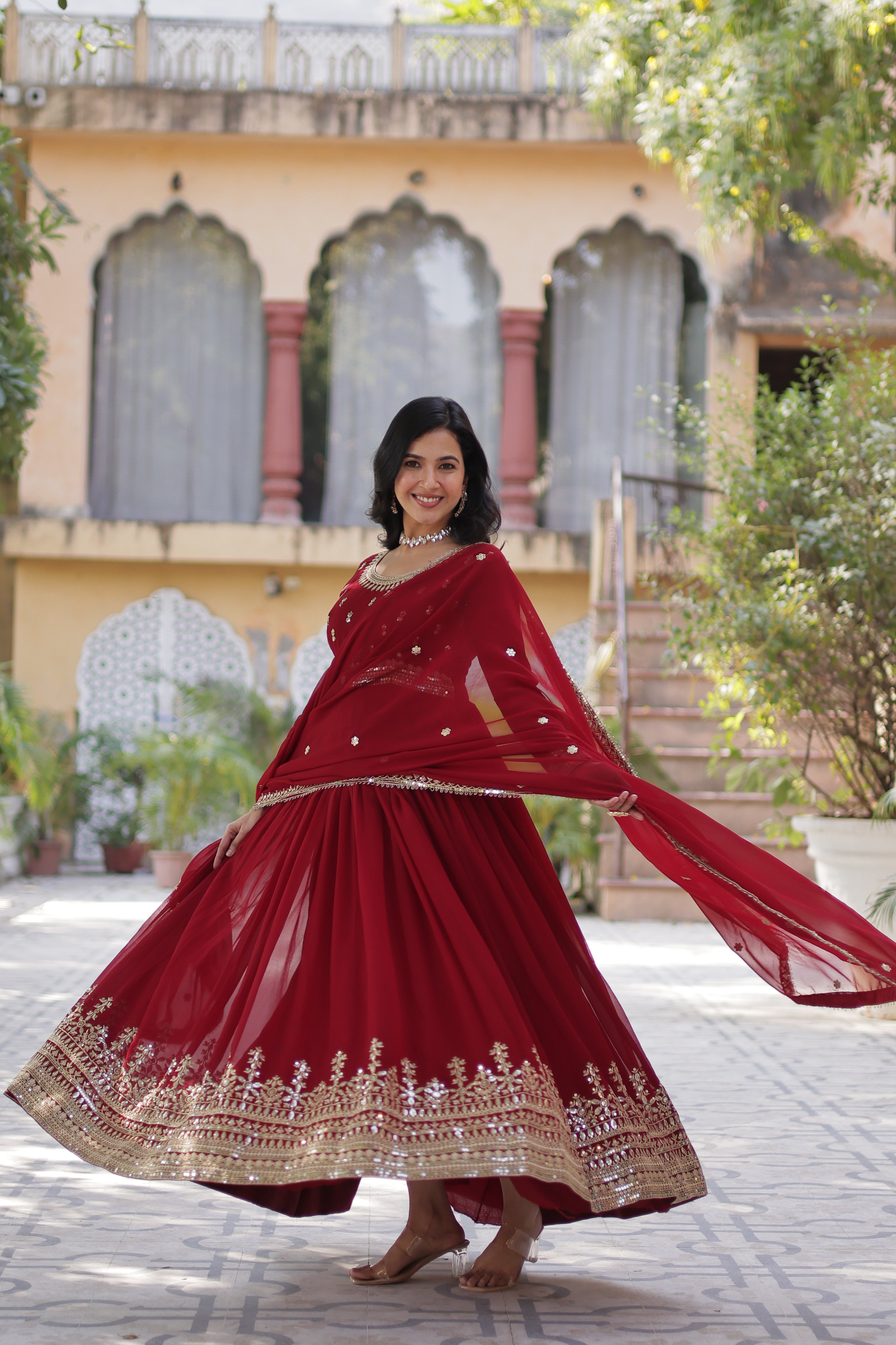 Elegant Designer Readymade Gown