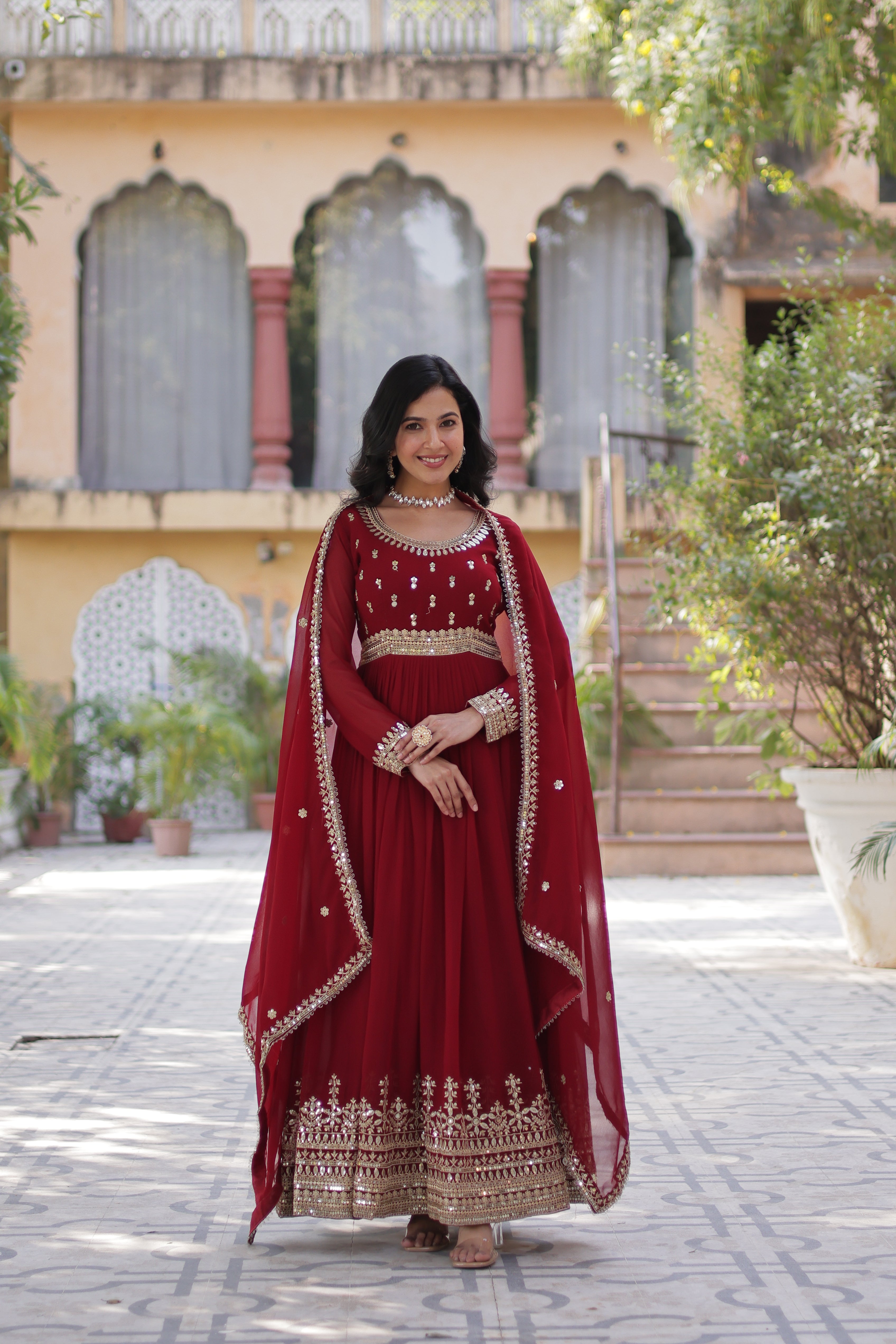 Elegant Designer Readymade Gown