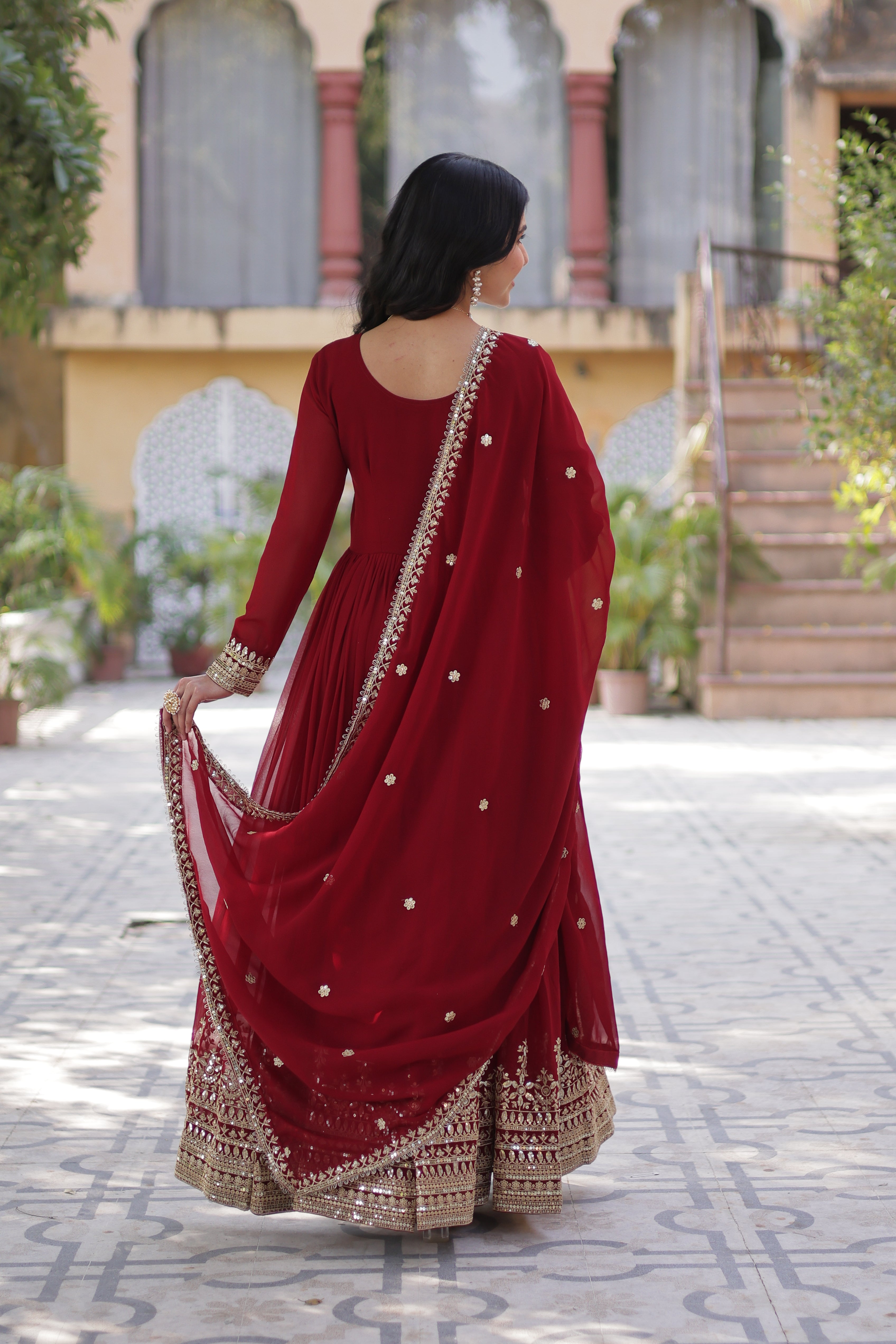 Elegant Designer Readymade Gown