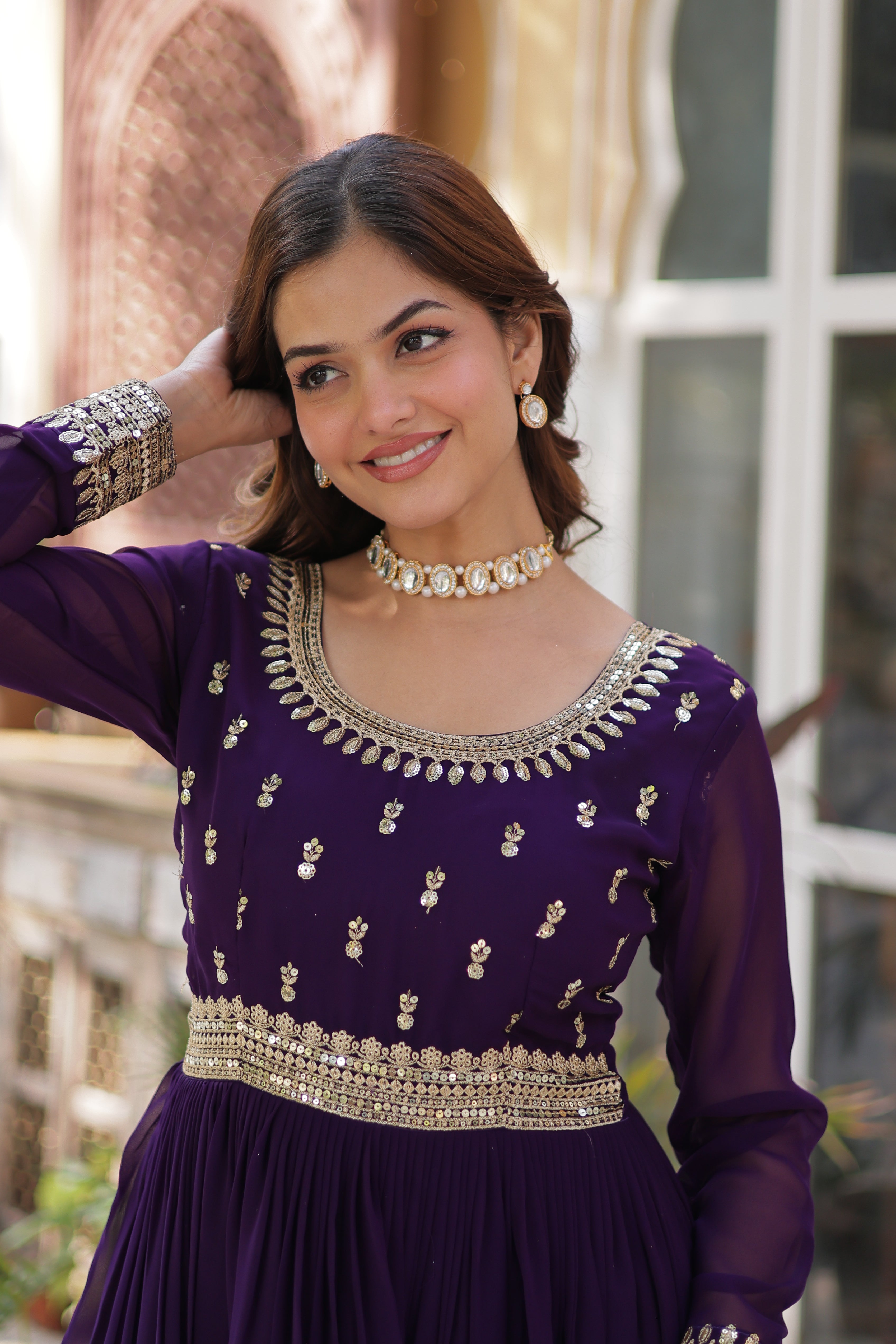 Elegant Designer Readymade Gown