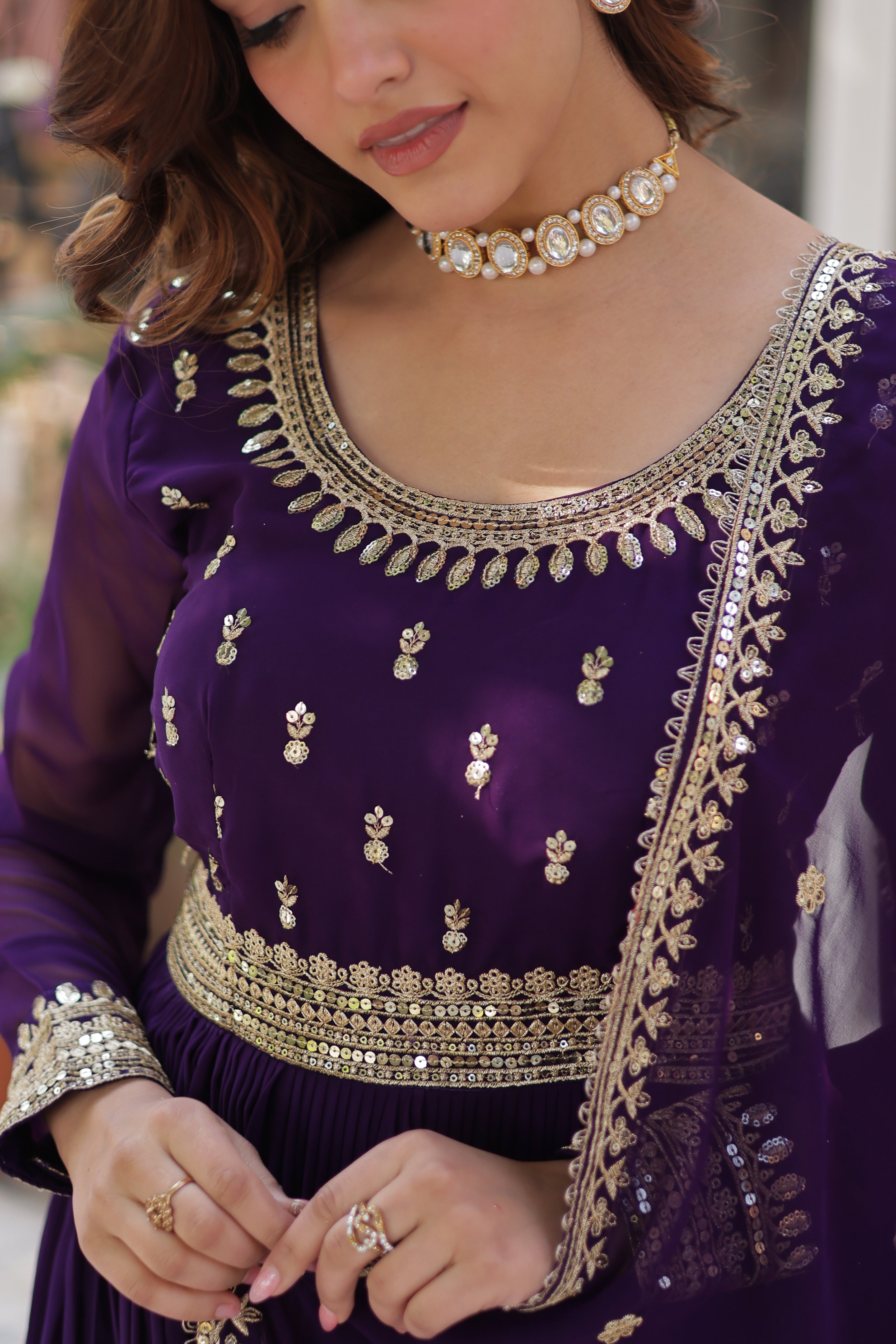 Elegant Designer Readymade Gown