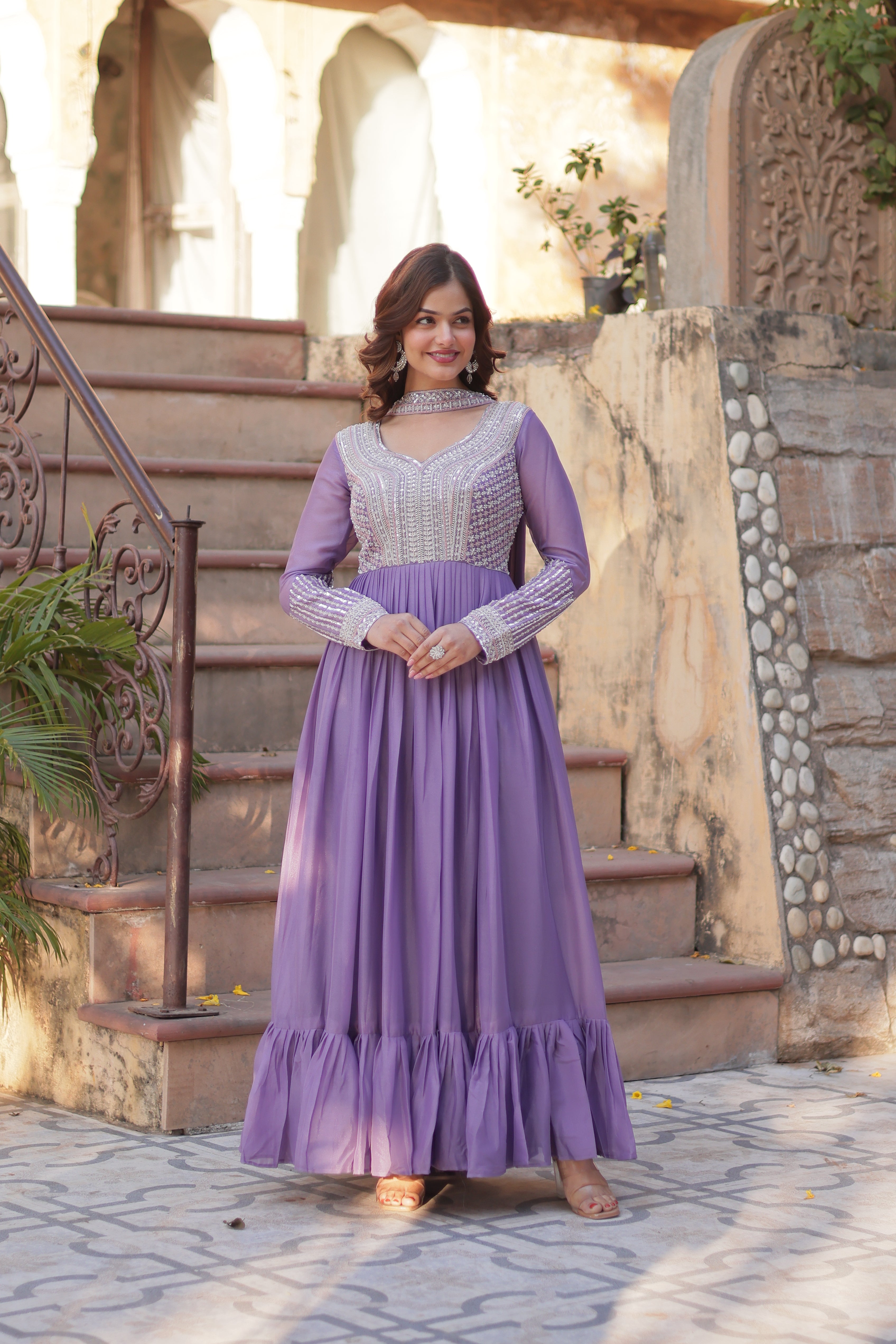 Designer Readymade Georgette Gown