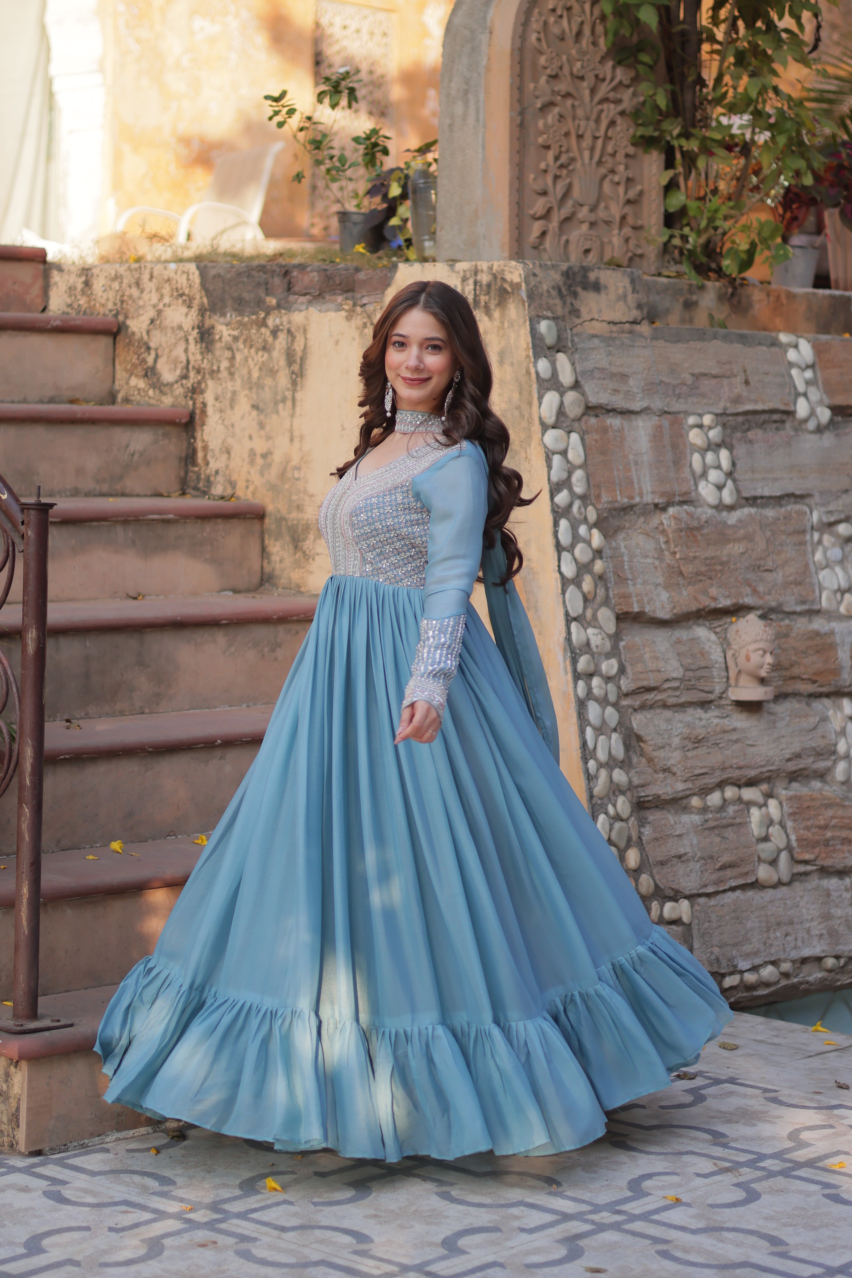 Designer Readymade Georgette Gown