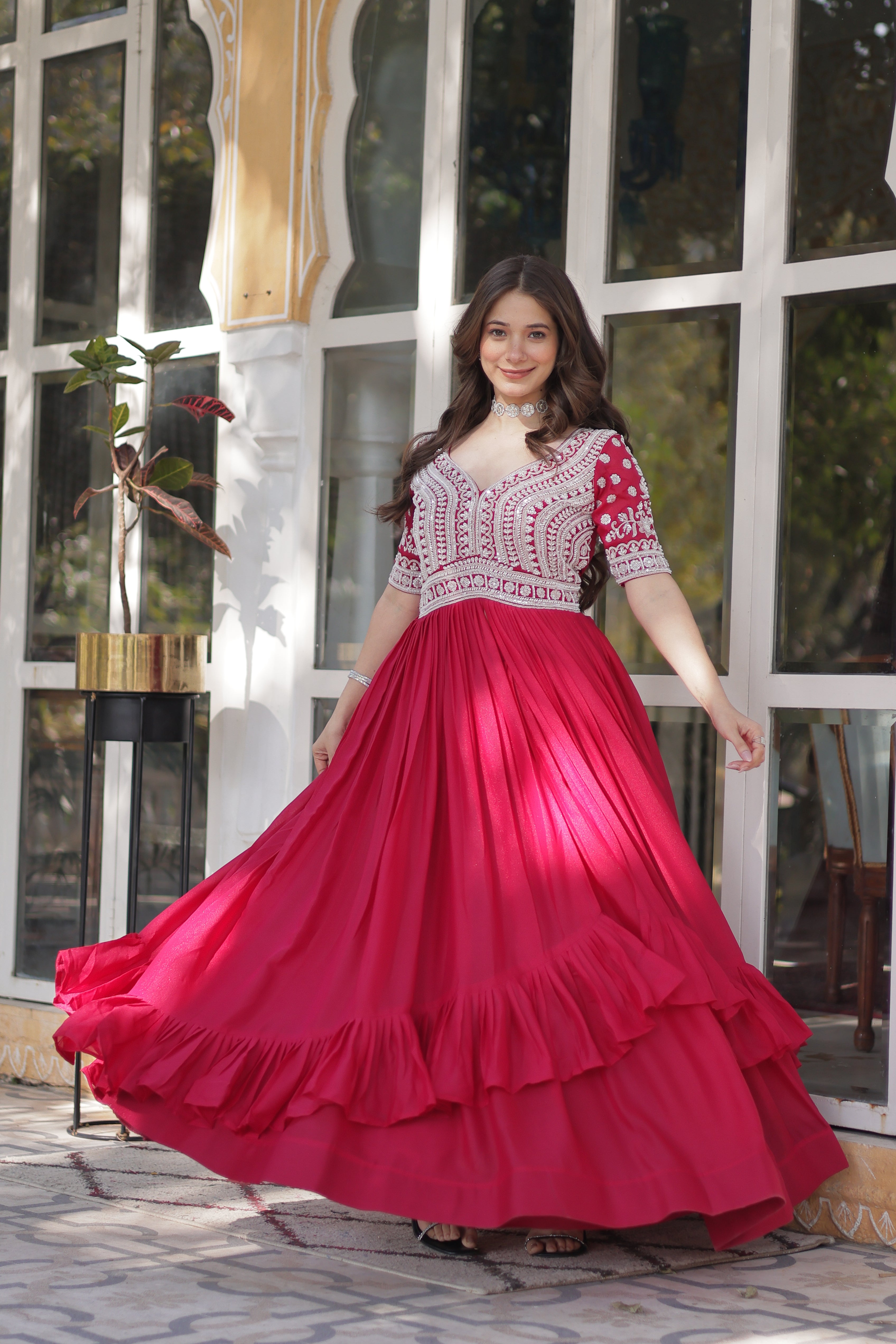 Beautiful Lehenga With Readymade Slit Cut Long Kurti Set