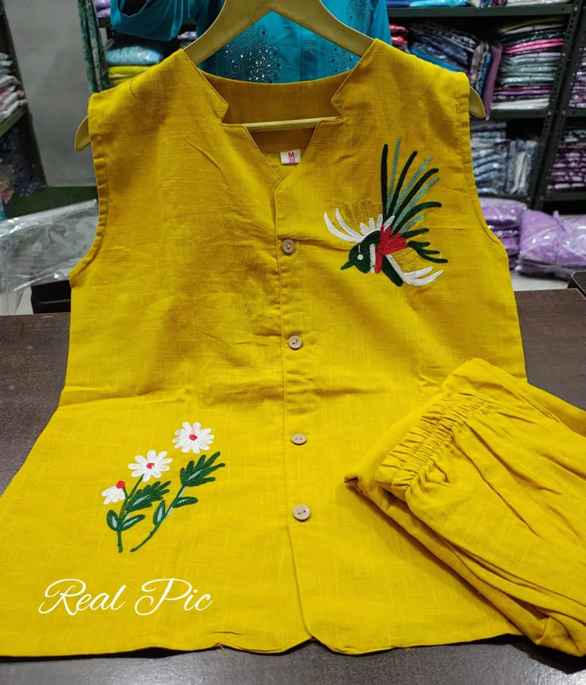 Sleeveless Embroidered Co-ord sets