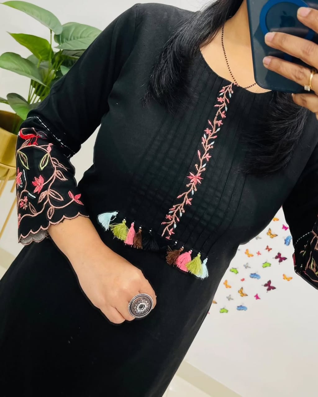 Embroidery Kurta set, cotton kurta set, Muktanshh 