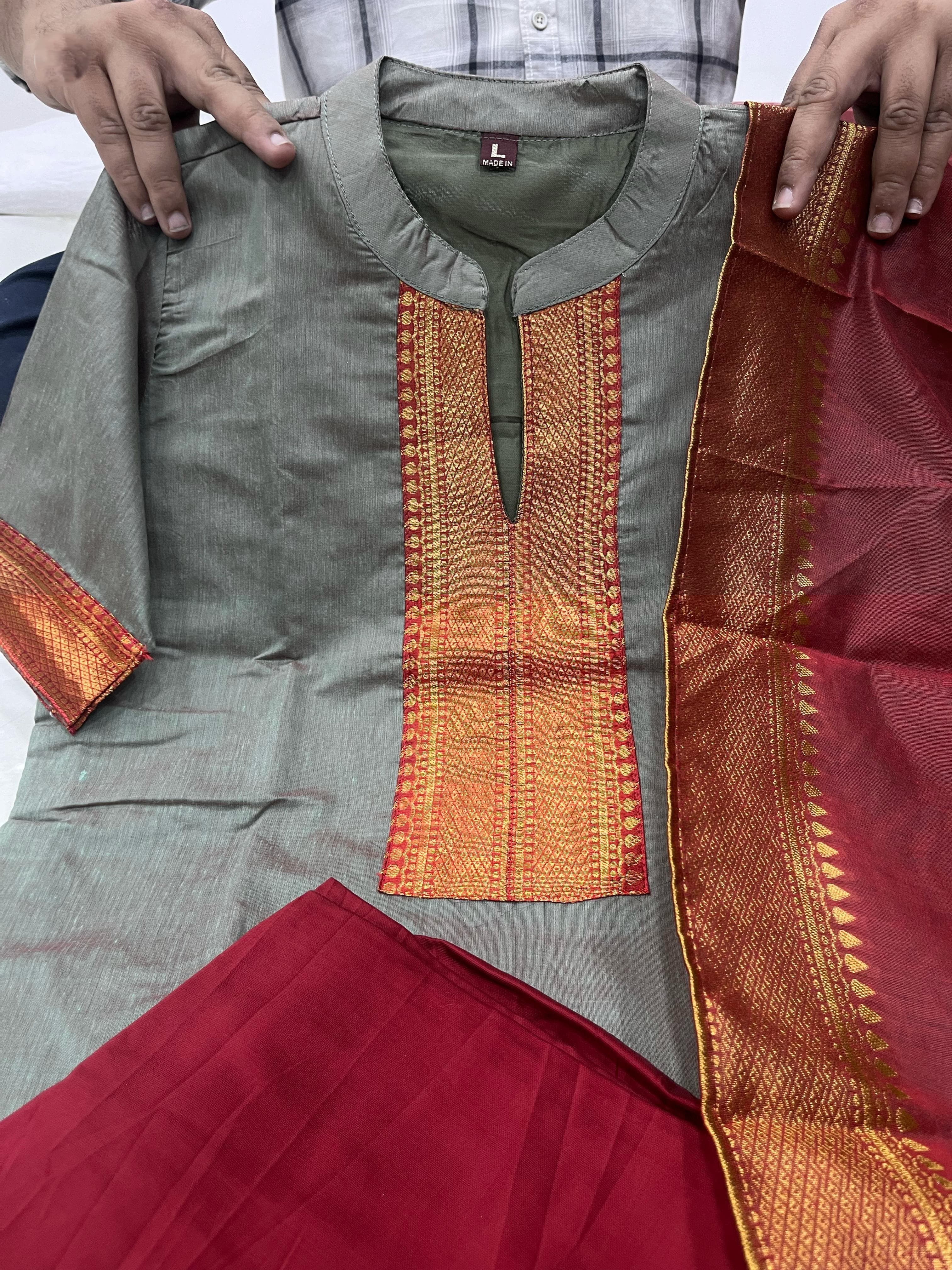 Beautiful Kanchi Cotton Suit Set