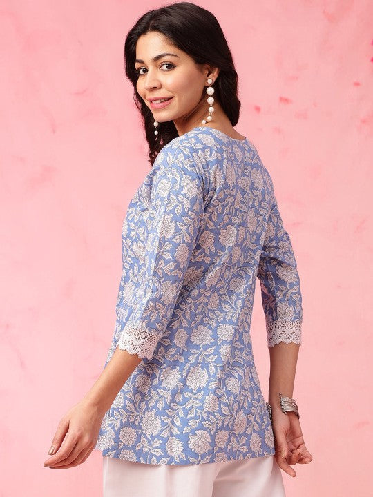Women printed Rayon top