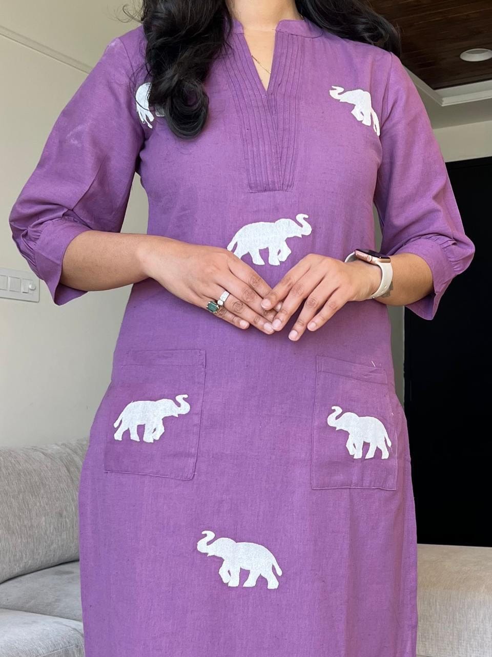 Cotton kurta pant set for women