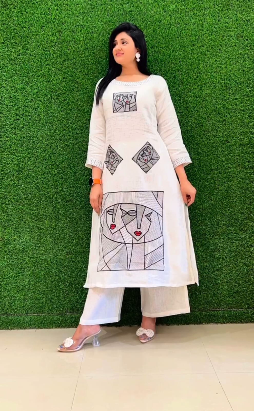 Cotton kurta pant sets
