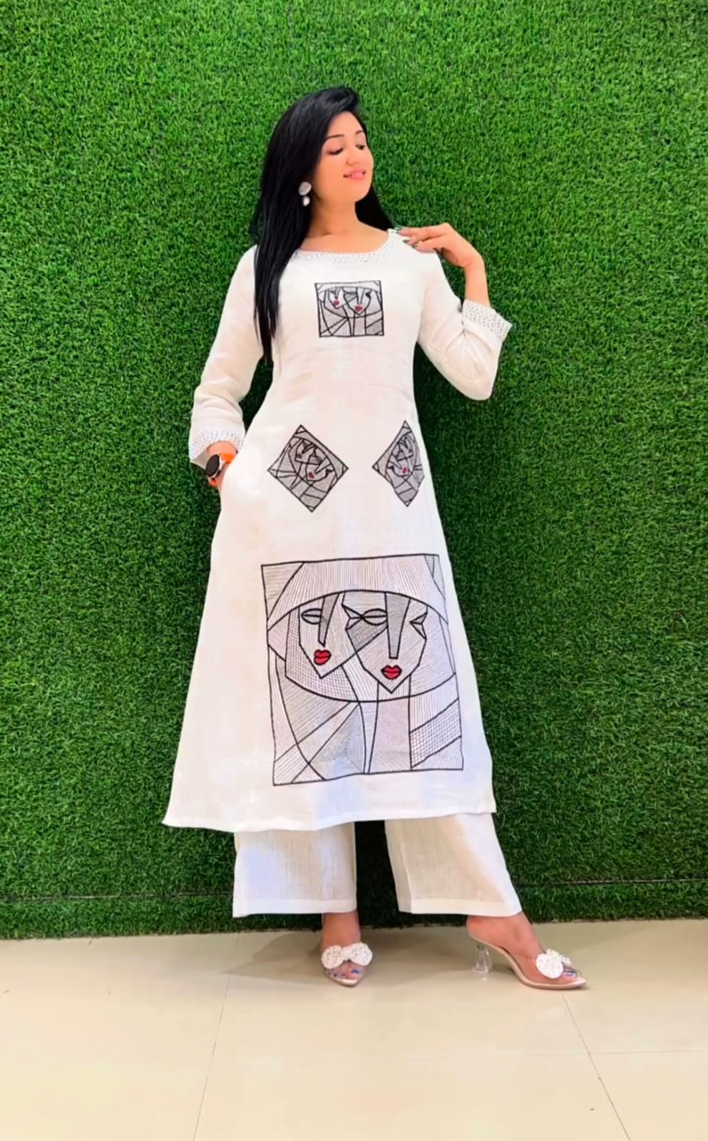 Cotton kurta pant sets