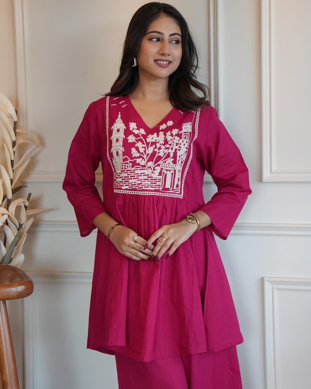 Women Pure Cotton Kurta Pant Set