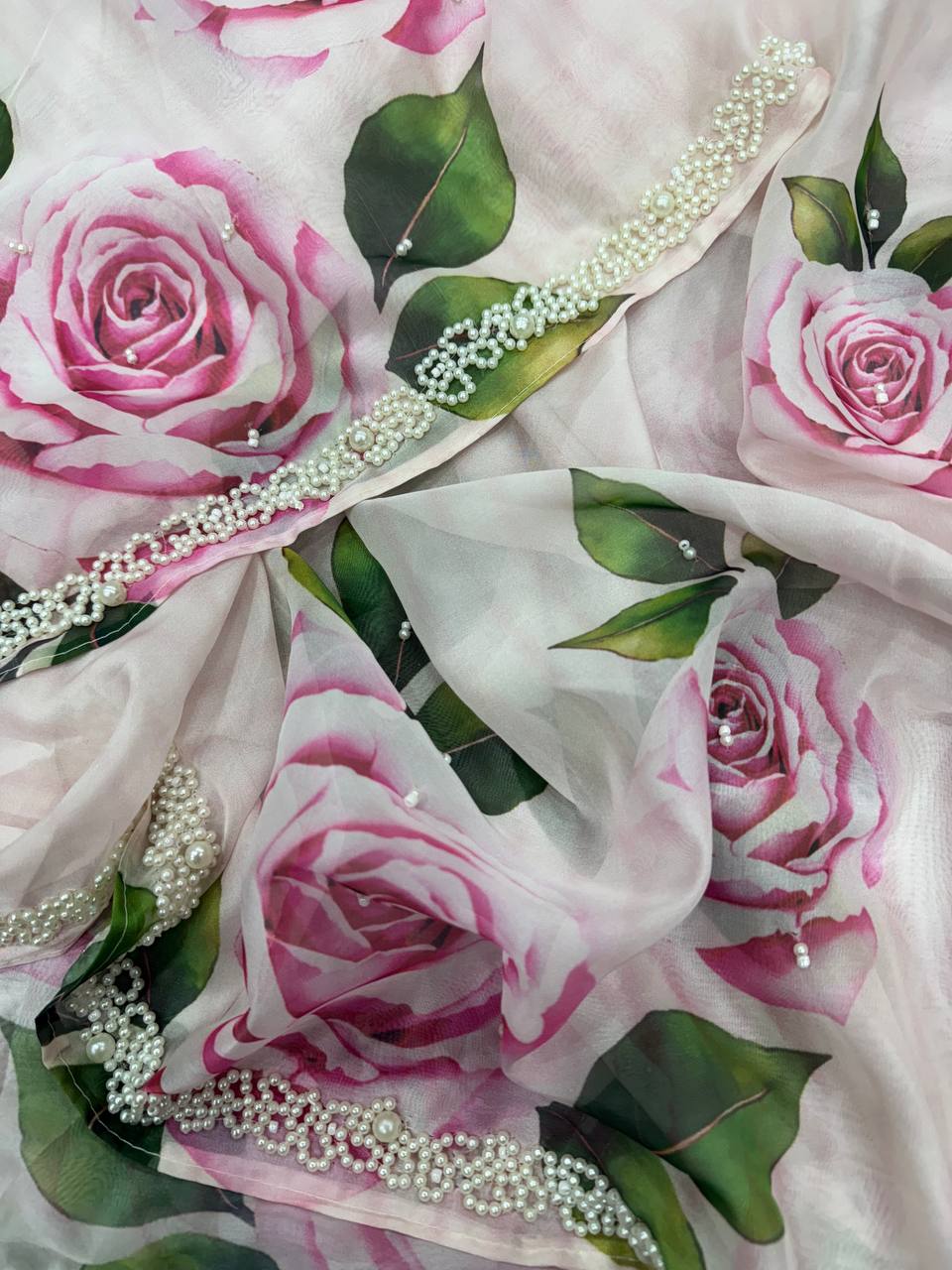 Exclusive Floral Handwork Saree