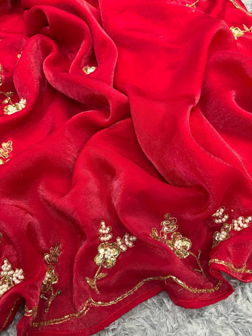 Beautiful Designer Handwork Saree