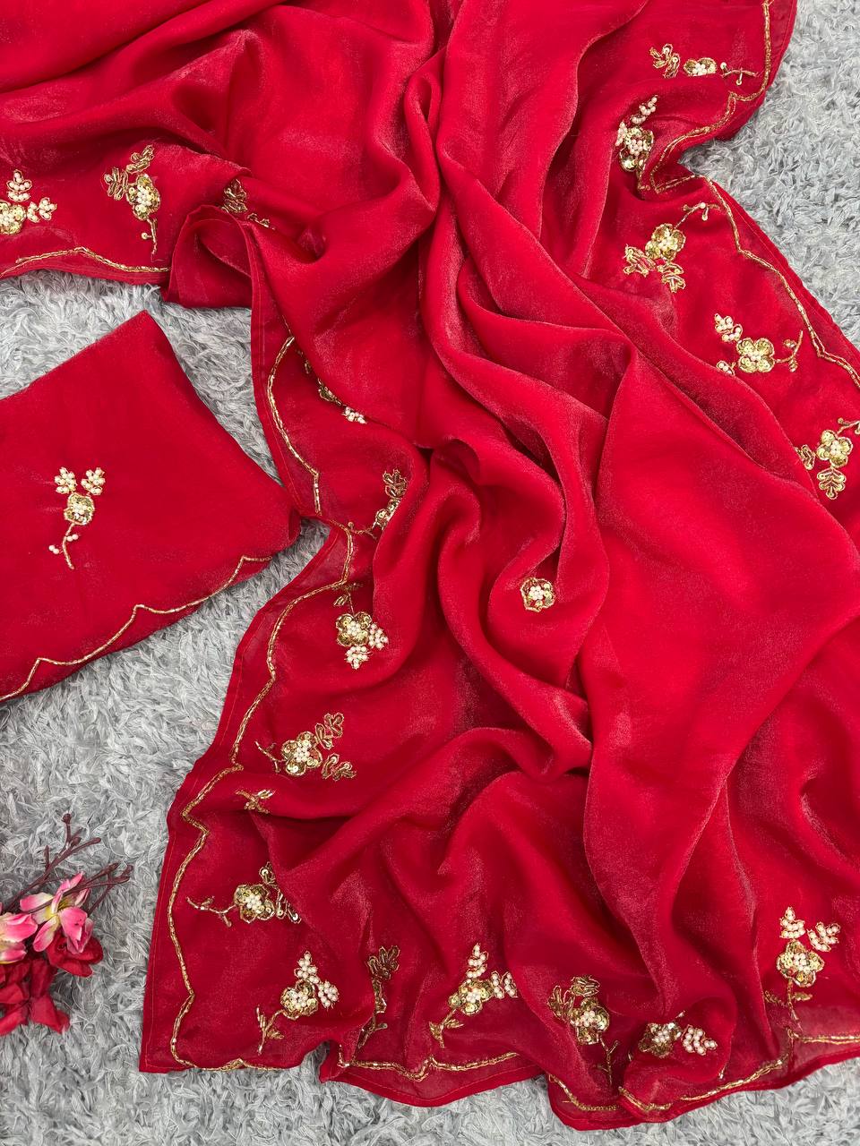 Beautiful Designer Handwork Saree